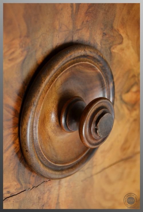 fig 2. Antique Burr Walnut Large Triple Wardrobe Armoire Victorian Mirrored c1870