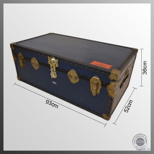 fig 1. Vintage Travel Shipping Trunk Case by Overpond c1920