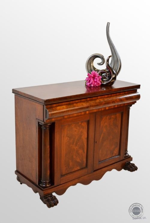 Antique Cabinet Regency Period Small Mahogany Chiffonier C1830