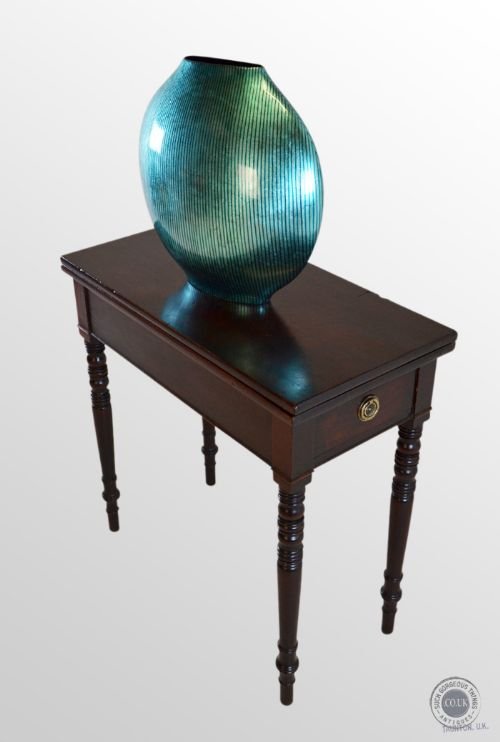 Antique Regency Tea Console Lamp Hall Folding Table C1820