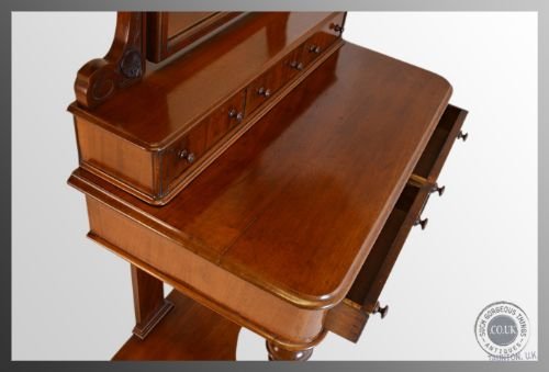 fig 2. Antique Victorian Dressing Table Duchess Vanity Stand Mahogany c1870