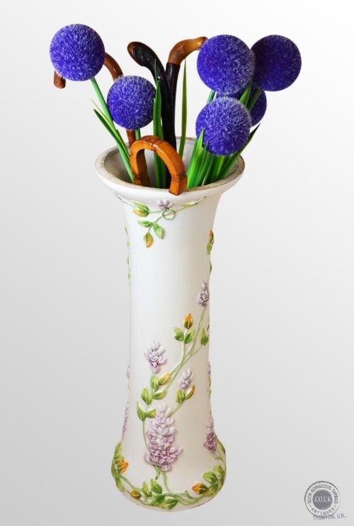 Art Deco Period Stick Stand Large China Porcelain Vase C1930