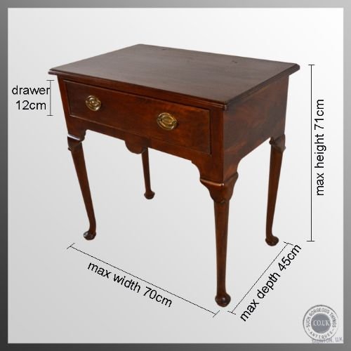 fig 1. Antique Lowboy Console Chest Table Mahogany English Georgian c1800