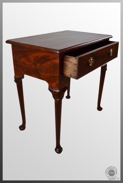 fig 2. Antique Lowboy Console Chest Table Mahogany English Georgian c1800