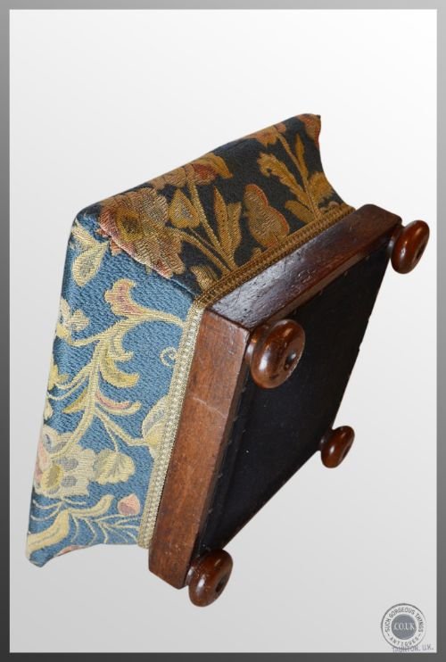 fig 2. Antique Pair of Foot Stools Footstool Foot Gout Rest Regency c1820