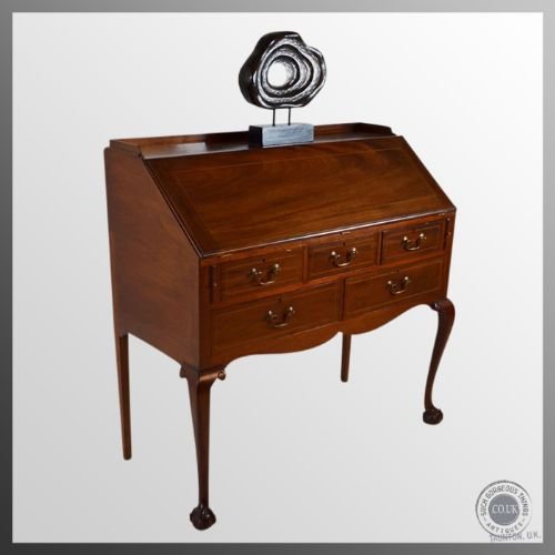 fig 3. Antique Edwardian Bureau Fall Front Writing Table Desk Bureaux c1910
