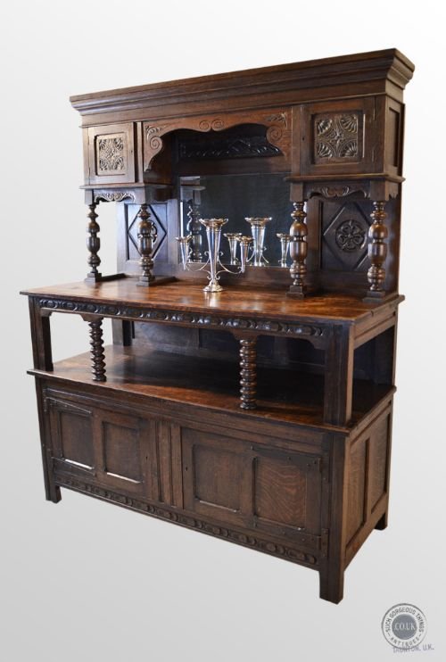 Antique Oak Large Welsh Country Dresser Kitchen Buffet Cabinet C1880