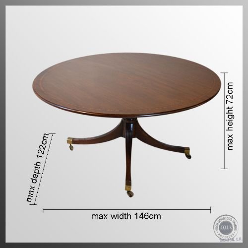 fig 1. Antique Regency Oval Tilt Top Mahogany Loo Dining Breakfast Table c1820