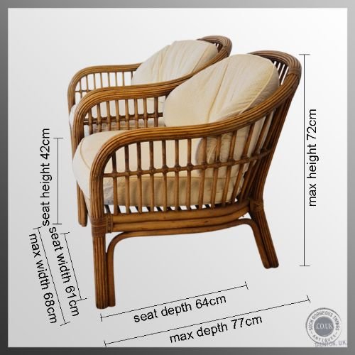 fig 1. Antique Pair of Bentwood Lounge Club Colonial Vintage Arm Chairs c1920