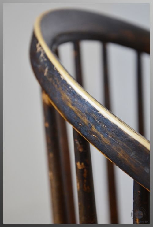 fig 2. Antique Windsor Bow Smokers Armchair Country Stick Chair Ash & Beech c1880