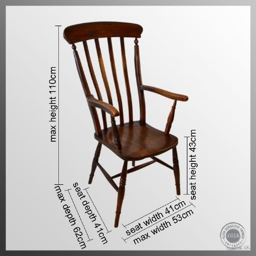 fig 1. Antique Windsor Lath High Back Chair Country Elm Stick Armchair c1890