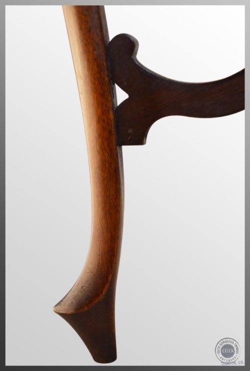fig 2. Antique Wine Lamp Side Occasional Victorian Mahogany Table c1890