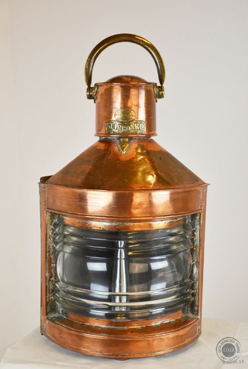 Antique Ships Starboard Lamp Henry Wilson & Co White Star Line Liverpool
