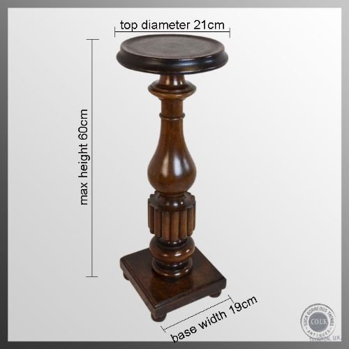fig 1. Antique Pair of Torchere Vase Plant Lamp Display Stand c1890