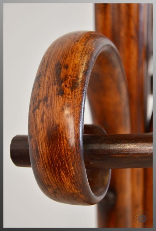 fig 2. Antique Hall Hat & Stick Stand Coat Rack Cloak Hook Umbrella Bentwood c1900