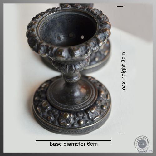 fig 1. Antique Pair of Egg Cups Bronze English Georgian c1800