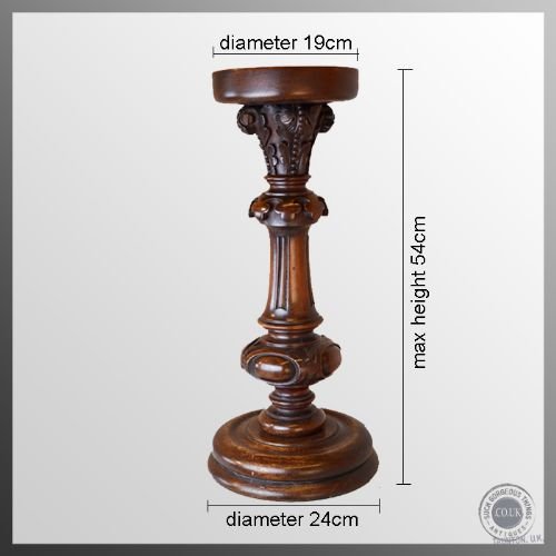 fig 1. Antique Torchere Vase Plant Lamp Display Stand William IV c1830