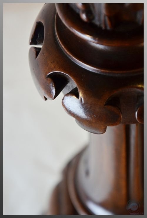 fig 2. Antique Torchere Vase Plant Lamp Display Stand William IV c1830