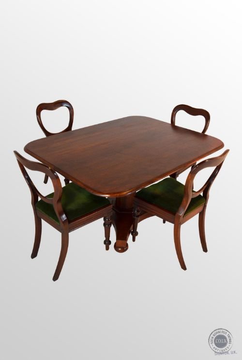 Antique Mahogany Dining Breakfast Loo Table English Victorian C1870