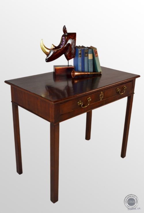 Antique Lowboy Console Hall Table Desk Mahogany English Georgian C1800
