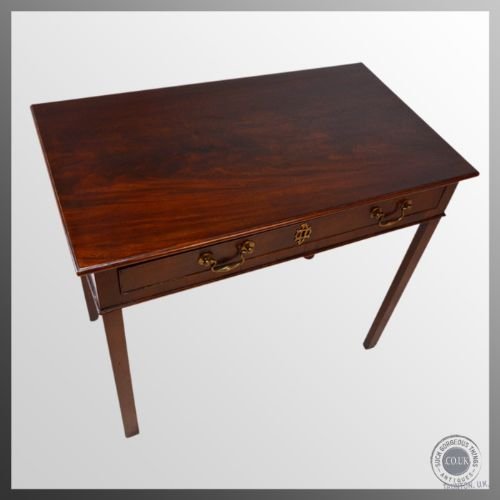 fig 3. Antique Lowboy Console Hall Table Desk Mahogany English Georgian c1800