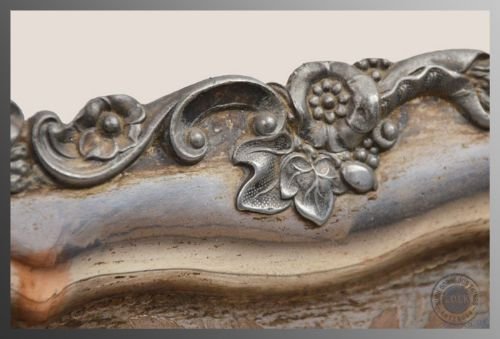 fig 2. Antique Art Nouveau Large Silver Plated Serving Tea Tray Victorian c1900