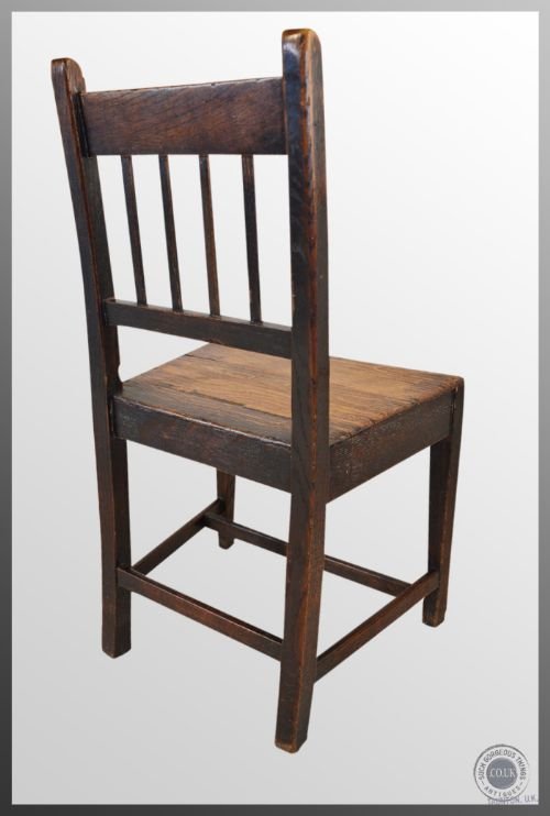 fig 2. Antique Set of 10 Ten Chairs Kitchen Dining Country Oak Eclectic c1820