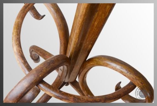 fig 2. Antique Hall Hat & Stick Stand Coat Rack Cloak Hook Umbrella Bentwood c1920