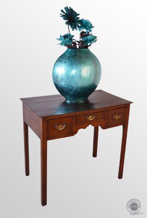 Antique Lowboy Console Hall Table Desk English Oak Georgian C1750