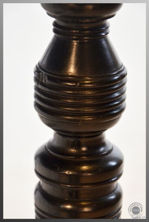 fig 3. Antique Library Writing Hall Table Ebonised Aesthetic Period George Davis c1890