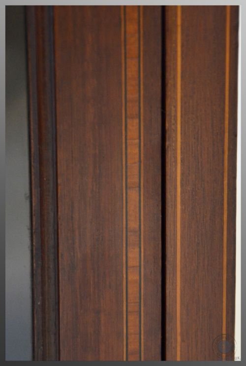 fig 2. Antique Bookcase Library Display Cabinet Astragal Glazed Inlaid English c1910