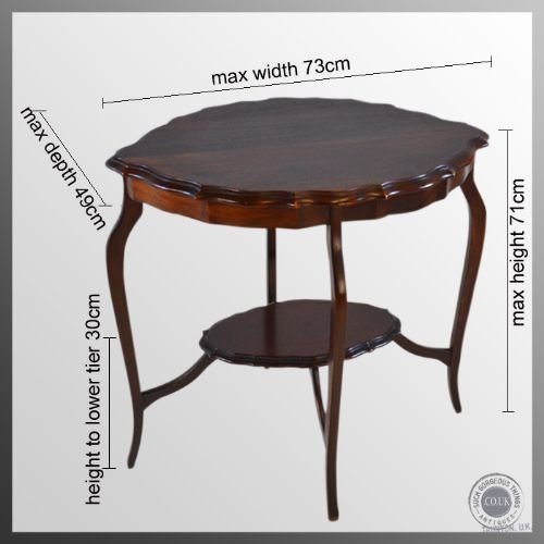 fig 1. Antique Table Oval Wine Lamp Side Occasional Display Victorian Mahogany c1890