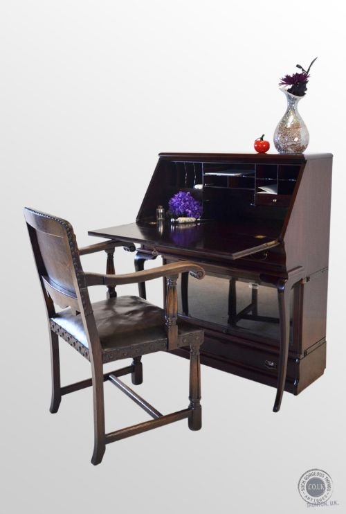 Original Globe Wernicke Stack Desk Bureau Bookcase Mahogany