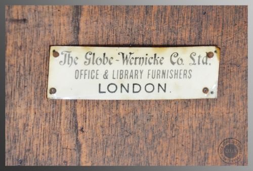 fig 3. Original Globe Wernicke Stack Desk Bureau Bookcase Mahogany
