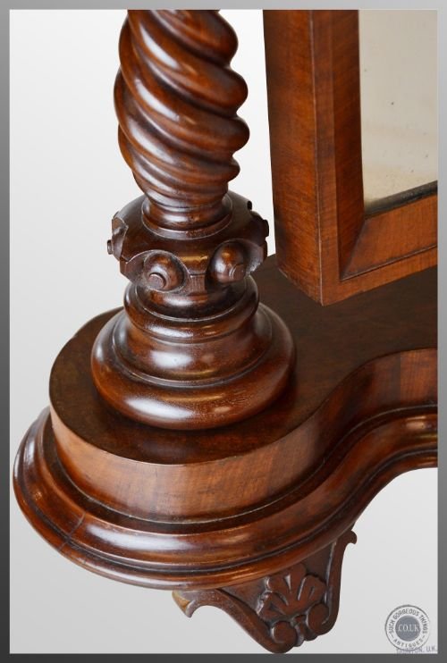 fig 2. Antique Dressing Vanity Swing Bedroom Cosmetic Mirror Ladies Victorian c1860