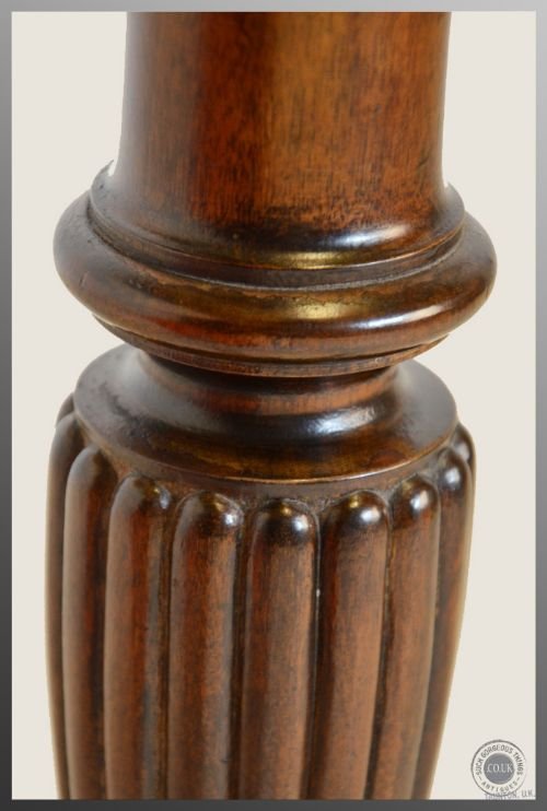 fig 2. Antique Torchere Stand Tripod Plant Lamp Podium Victorian Mahogany c1900