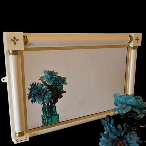 Antique Wall Pier Mirror Overmantle Looking Glass English C1840