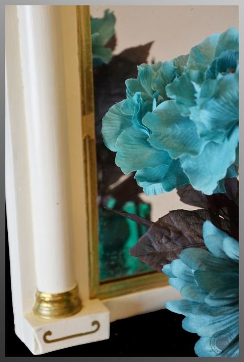 fig 2. Antique Wall Pier Mirror Overmantle Looking Glass English c1840