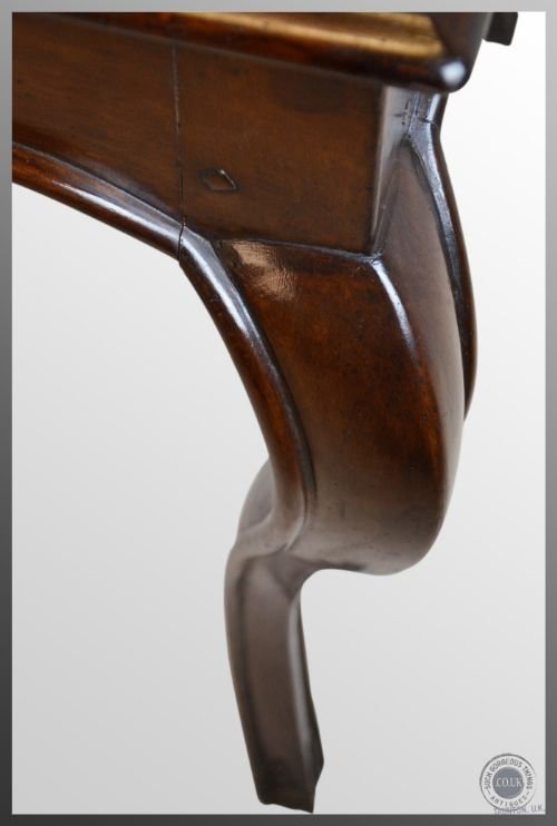 fig 2. Antique Art Deco Period Fruitwood Console Desk Library Table c1930
