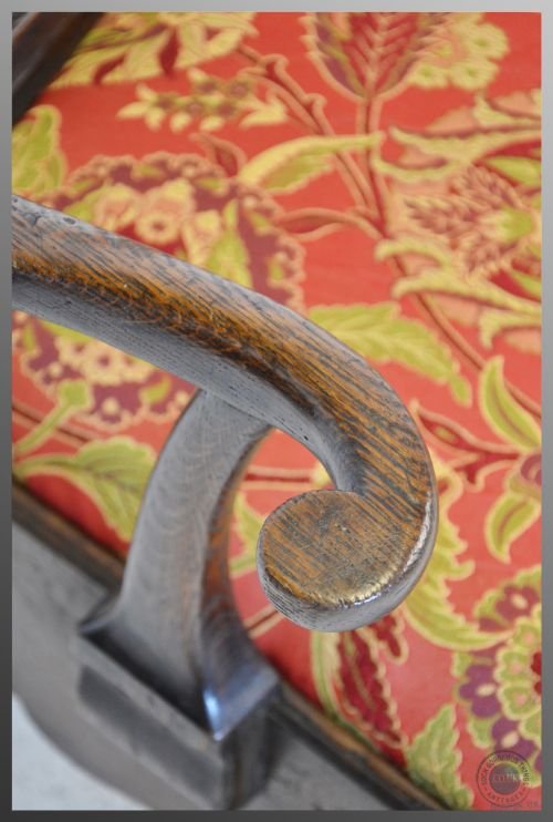 fig 2. Antique Armchair Oak Elbow Chair Chippendale Period English Georgian c1760