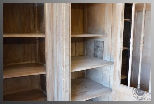 fig 2. Antique French Cabinet Confessional Booth Wardrobe Kitchen Larder Cupboard c1850