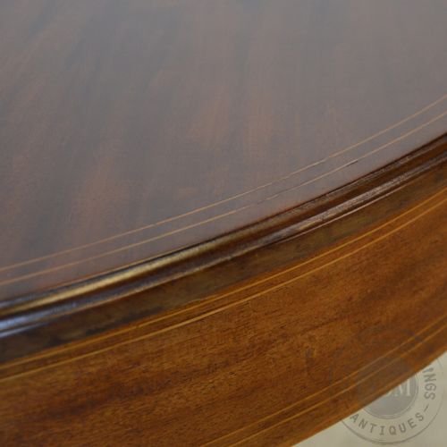 fig 2. Antique English Georgian Round Table Wine Lamp Side Occasional Games Card c1800