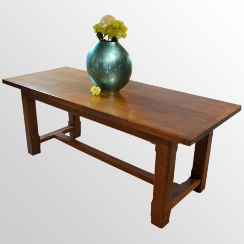 Antique Oak French Kitchen Dining Refectory Farmhouse Table 6 - 8 Seater C1910