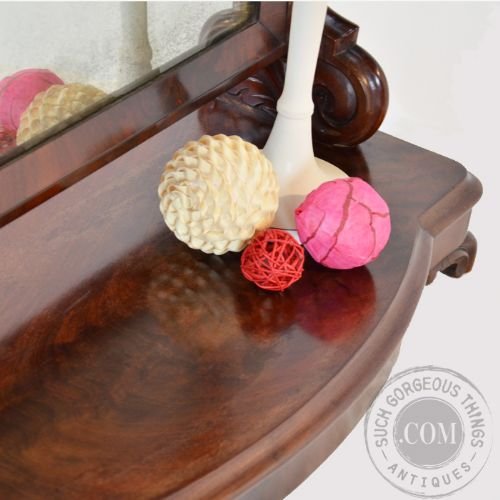 fig 2. Antique Dressing Vanity Swing Cosmetic Toilet Mirror English Victorian c1870