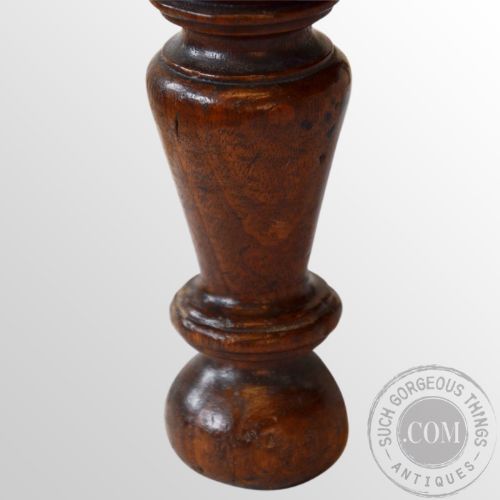 fig 2. Antique Footstool Gout Stool Small Low Leather Foot Rest English Victorian c1850