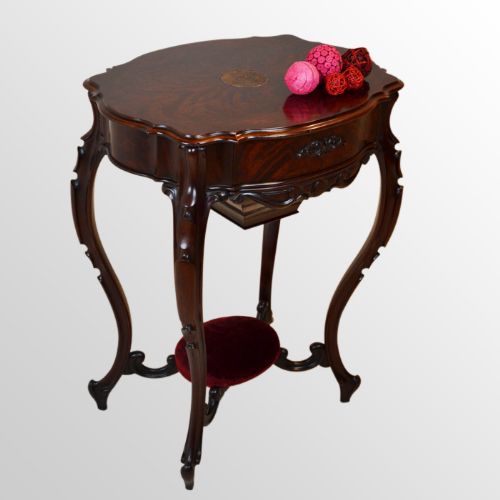 Fine Antique Ladies Mahogany Sewing Work Table Needlework Box Victorian C1850