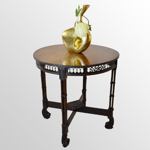 Fine Antique Chippendale Period Round Tea Table Georgian Mahogany English C1760