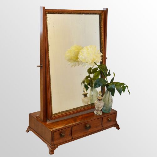Antique Mirror Dressing Vanity Swing Cosmetic Toilet English Georgian C1800