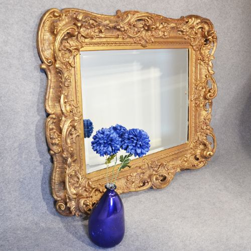 Antique Large Gilt Wall Mirror Overmantle Ornate Georgian Looking Glass C1800