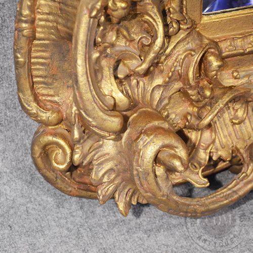 fig 2. Antique Large Gilt Wall Mirror Overmantle Ornate Georgian Looking Glass c1800